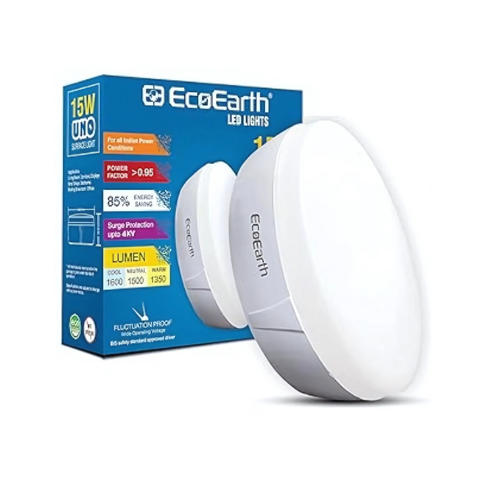 EcoEarth UNO LED Surface Light | Downlight | Pack of 2